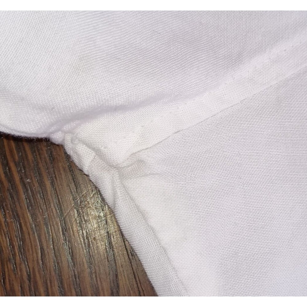 Cubavera Shirt Mens Large White Guayabera Button Down Short Sleeve Outdoor Camp - Picture 8 of 11